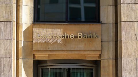 A Deutsche Bank AG branch in central Berlin, Germany, on Friday, September 8, 2023.  (Photographer: Krisztian Bocsi/Bloomberg via Getty Images). 
