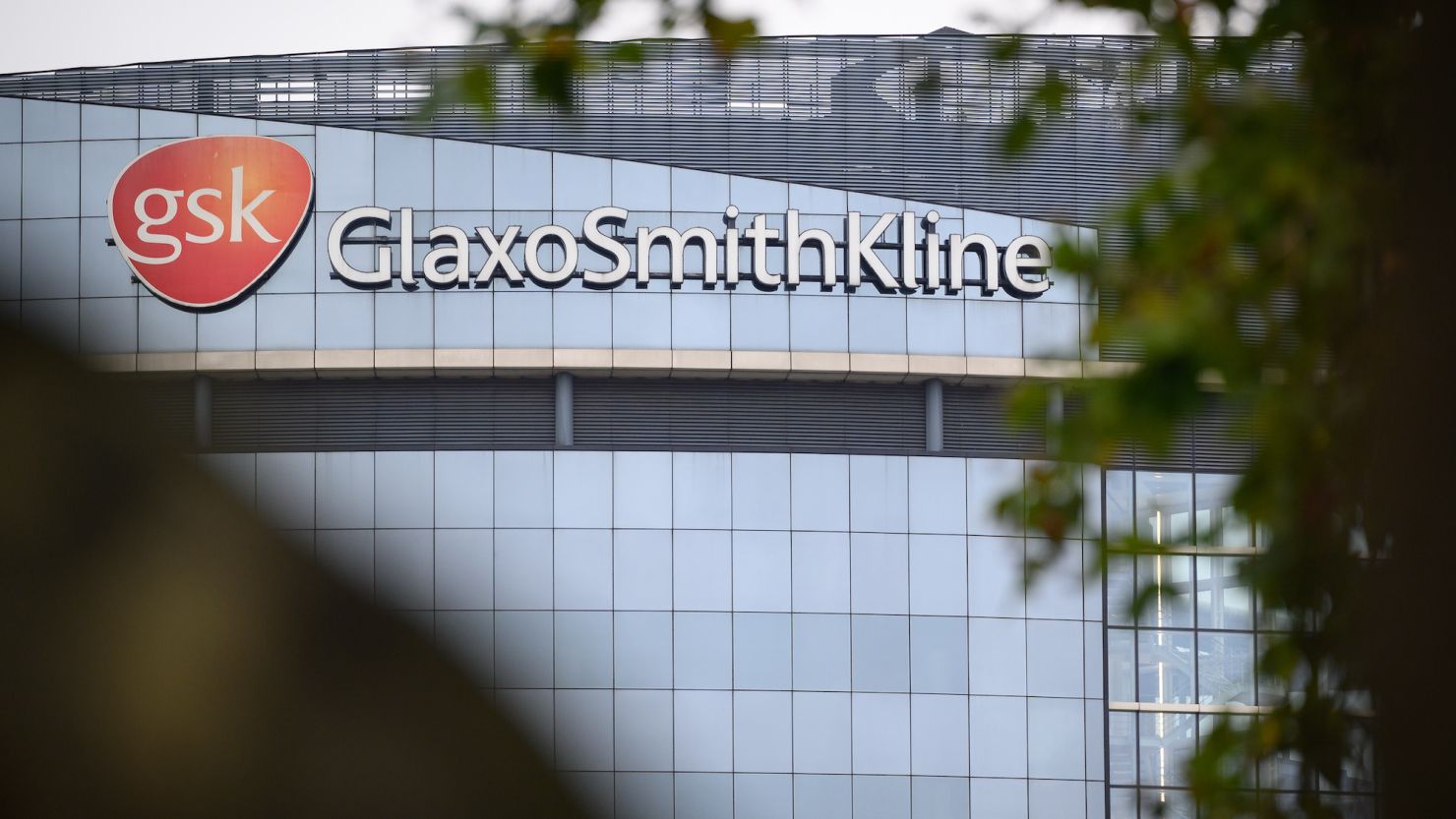 BRENTFORD, ENGLAND - OCTOBER 07: A general view of the exterior of the GlaxoSmithKline offices on October 07, 2021 in the Brentford area of London, England. Yesterday, the World Health Organization endorsed the company's malaria vaccine, Mosquirix, the first developed for any parasitic disease. (Photo by Leon Neal/Getty Images)