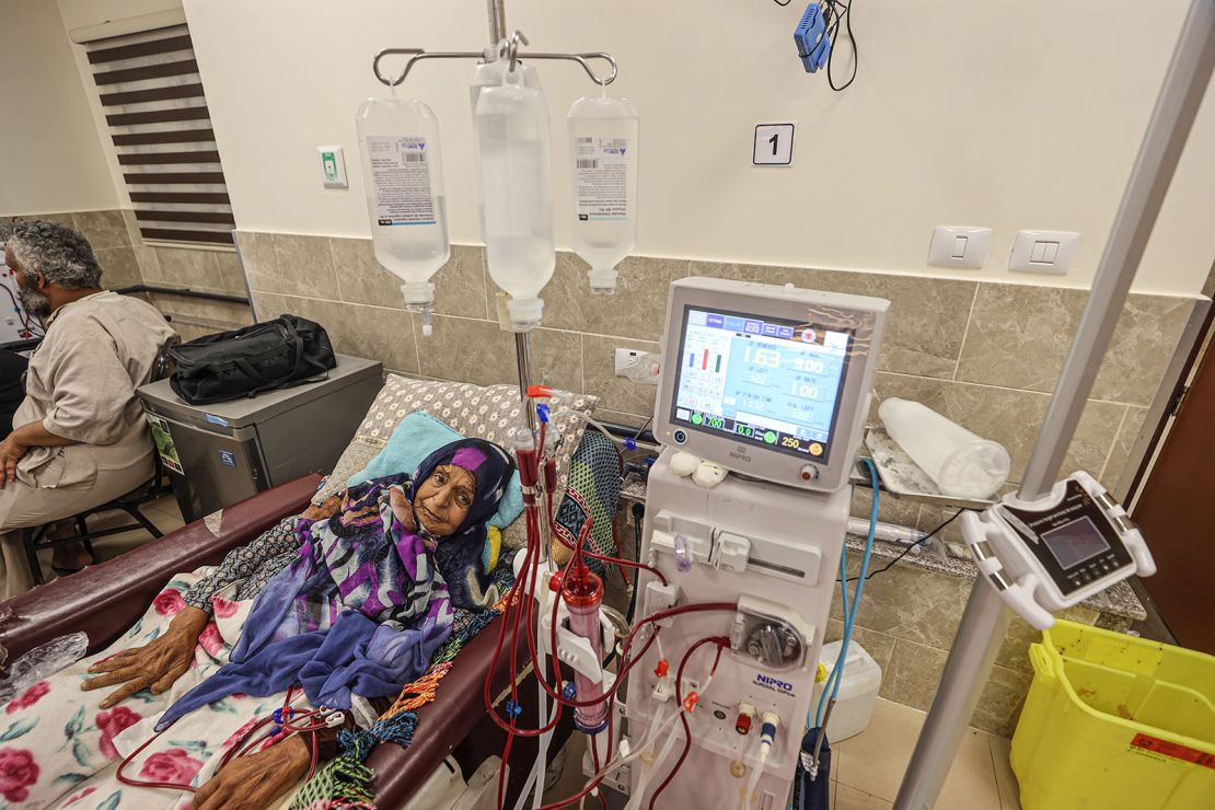 Patients receive treatment at Nasser Hospital in Khan Yunis, Gaza on October 24, 2023.