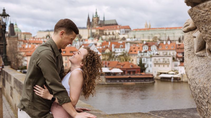 Teen girls in Prague