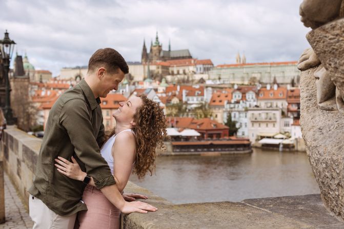 <strong>Instant connection: </strong>American twenty-something Mandy Sanchez moved to Prague and moved in with Finnish student Marcus Wecksten. The two hit it off right away. 