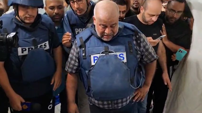 Al Jazeera's Gaza bureau chief Wael Al-Dahdouh mourned the loss of his family members who were killed in a strike on October 25. Video shows Al-Dahdouh distraught over the dead body of his son and carrying the body of his grandchild through al-Aqsa Martyrs hospital in Gaza. 