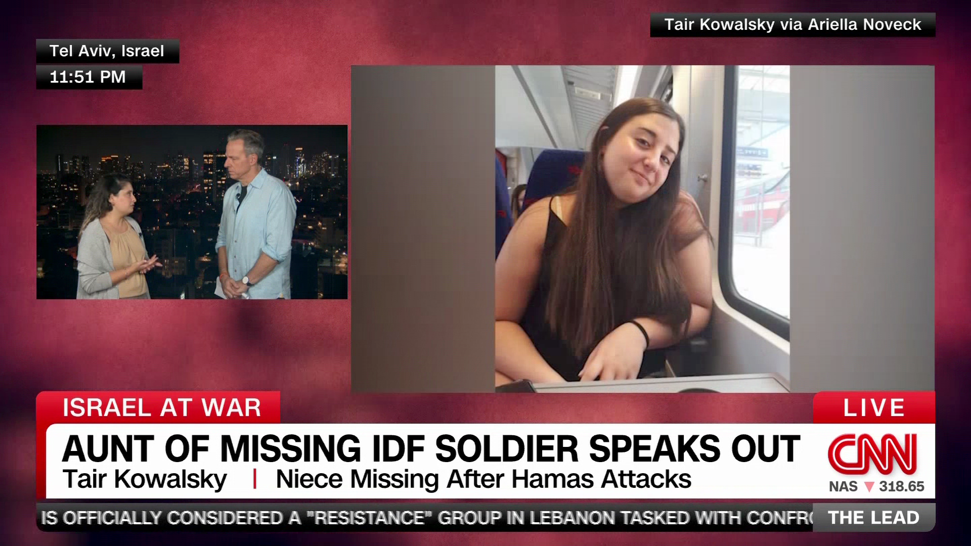 Missing IDF soldier's aunt: \