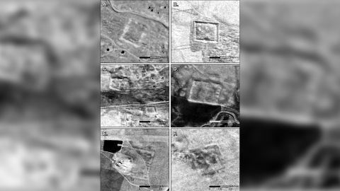 Large Roman forts discovered by the authors using satellite imagery.