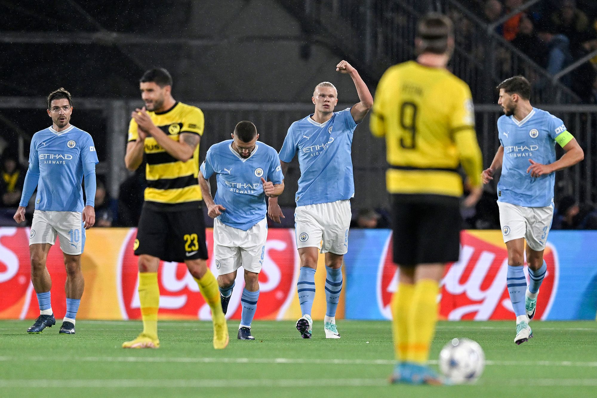 Young Boys 1-3 Manchester City: Erling Haaland double helps keep