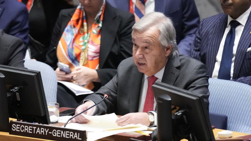 Opinion: UN Secretary General’s grievous failure of diplomacy