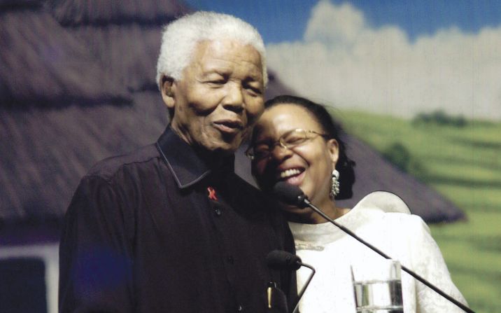 Mandela alongside Graça Machel at his 85th birthday party. "We had never done anything of this scale before," said Dr. Mandela of the event. "There were 500 people in that room and it took us a year to organize. We wanted to give my father a nice thank you gift for everything that he had done for us and wanted him to know that he was loved and appreciated by all of us. <br /><br />"When he walked into the room he could not believe it, and afterwards he was shocked to find out that we had kept everything a secret for a year, because there is always that one person in a family who has a loose tongue. Oprah (Winfrey), Queen Beatrix and now King Wilhelm-Alexander and his wife Queen Maxima of the Netherlands attended that party."