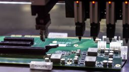 A section of an integrated circuit board on display at the Semicon Taiwan exhibition show in Taipei, Taiwan, on Tuesday, Sept. 6, 2023. The show will run through Sept. 8. Photographer: I-Hwa Cheng/Bloomberg via Getty Images