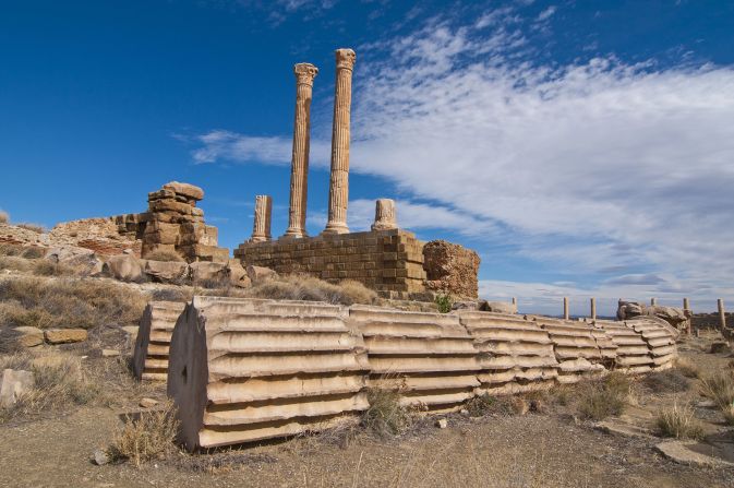 <strong>Timgad, Algeria -- </strong>In the Aures Mountains of Algeria, the ruins of Timgad provide a legacy to Roman urban planning. The site comprises a <a href="https://people.duke.edu/~wj25/uc_web_site/libraries/timgad.html" target="_blank" target="_blank">military camp, as well as various public baths, temples and a library</a>.
