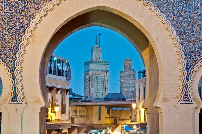 <strong>Morocco:</strong> The list is divided into five categories with 10 picks in each. Morocco is one of the 10 countries to make the grade. Bab Bou Jeloud gate in Fez is pictured. 