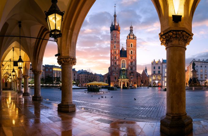 <strong>Poland: </strong>St Mary's Basilica is one of the highlights of a trip to Krakow, Poland. 