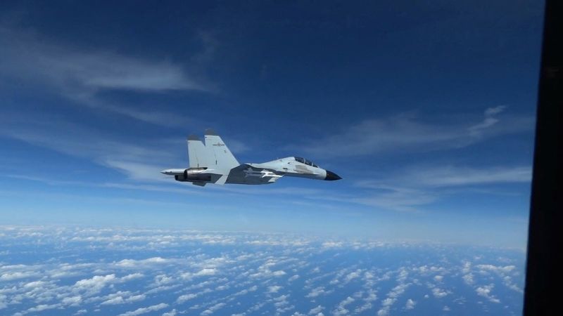 Explosive Encounter: Chinese Jet Launches Flares in Close Proximity to ...