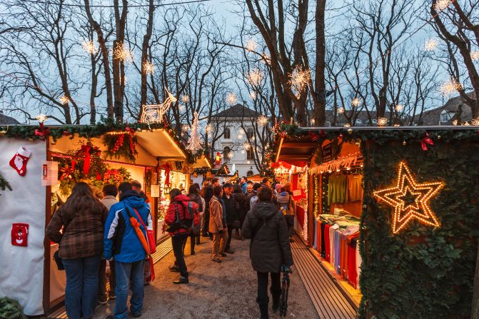 <strong>Basel Christmas Market, Switzerland: </strong>Split<strong> </strong>into two different sections at Barfüsserplatz and Münsterplatz, this classic market consists of around 200 decorated stalls selling Christmas treats, decorations and candles.