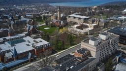 The Cornell University campus in Ithaca, New York, US, on Tuesday, April 11, 2023. US college costs just keep climbing and the increase is pushing the annual price for the upcoming academic year at Ivy League schools toward yet another hold-on-to-your-mortarboard mark. Photographer: Bing Guan/Bloomberg via Getty Images