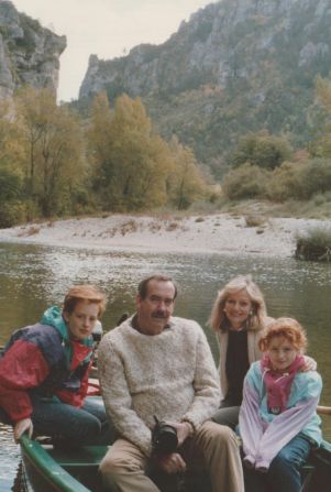 <strong>Living in France</strong>: Ian later worked for Airbus and Ilona became a language teacher. Here they are pictured in France with their two children.