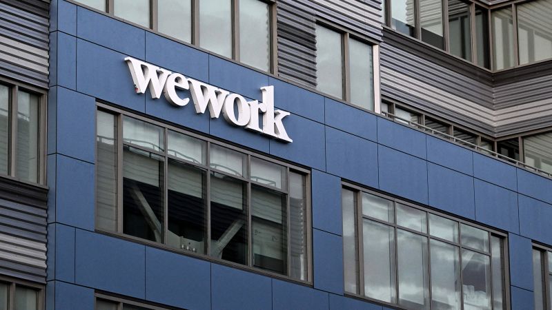 WeWork shares fall 37% after bankruptcy reports