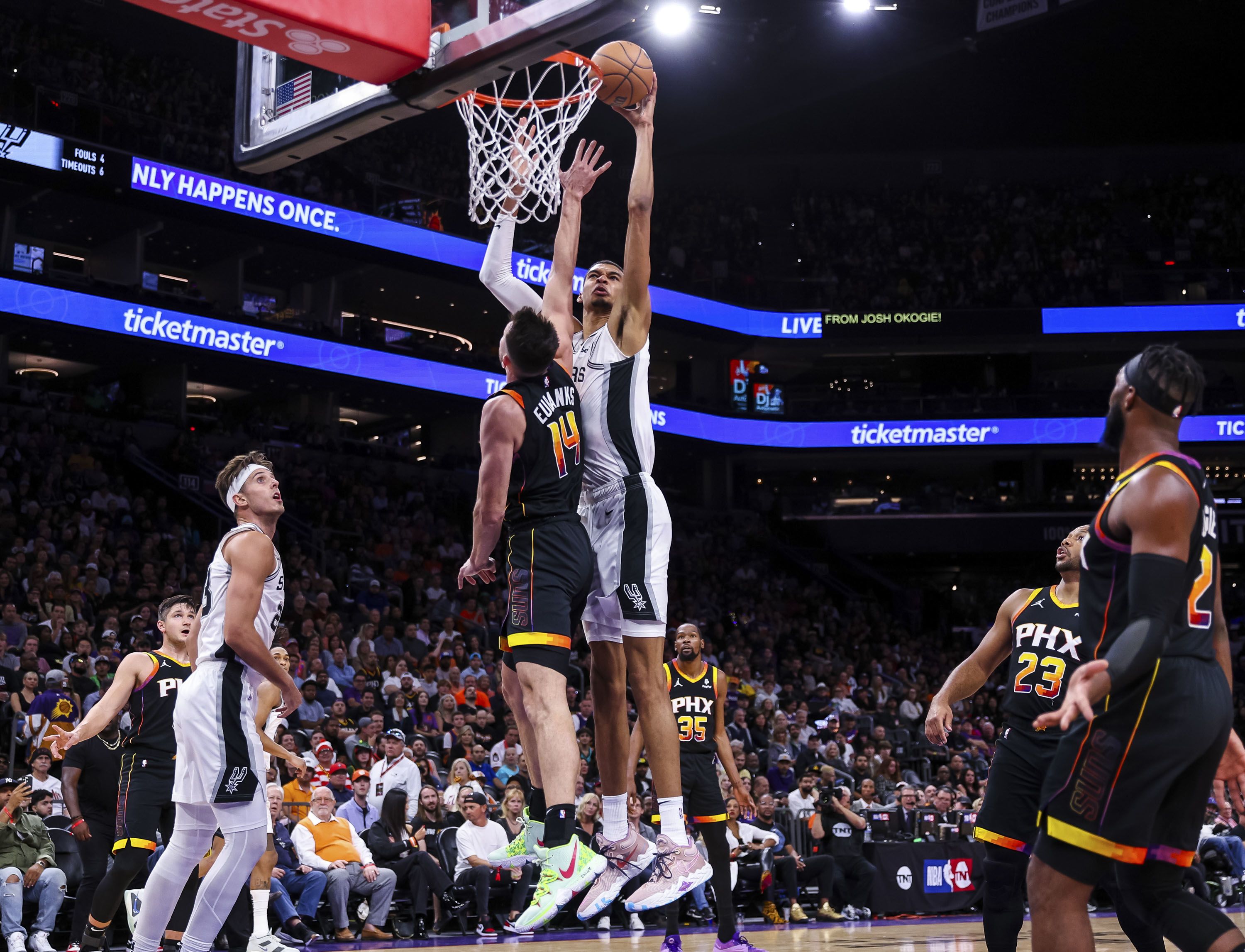 NBA AO VIVO - PHOENIX SUNS X SAN ANTONIO SPURS, Kevin Durant x Victor  Wembanyama