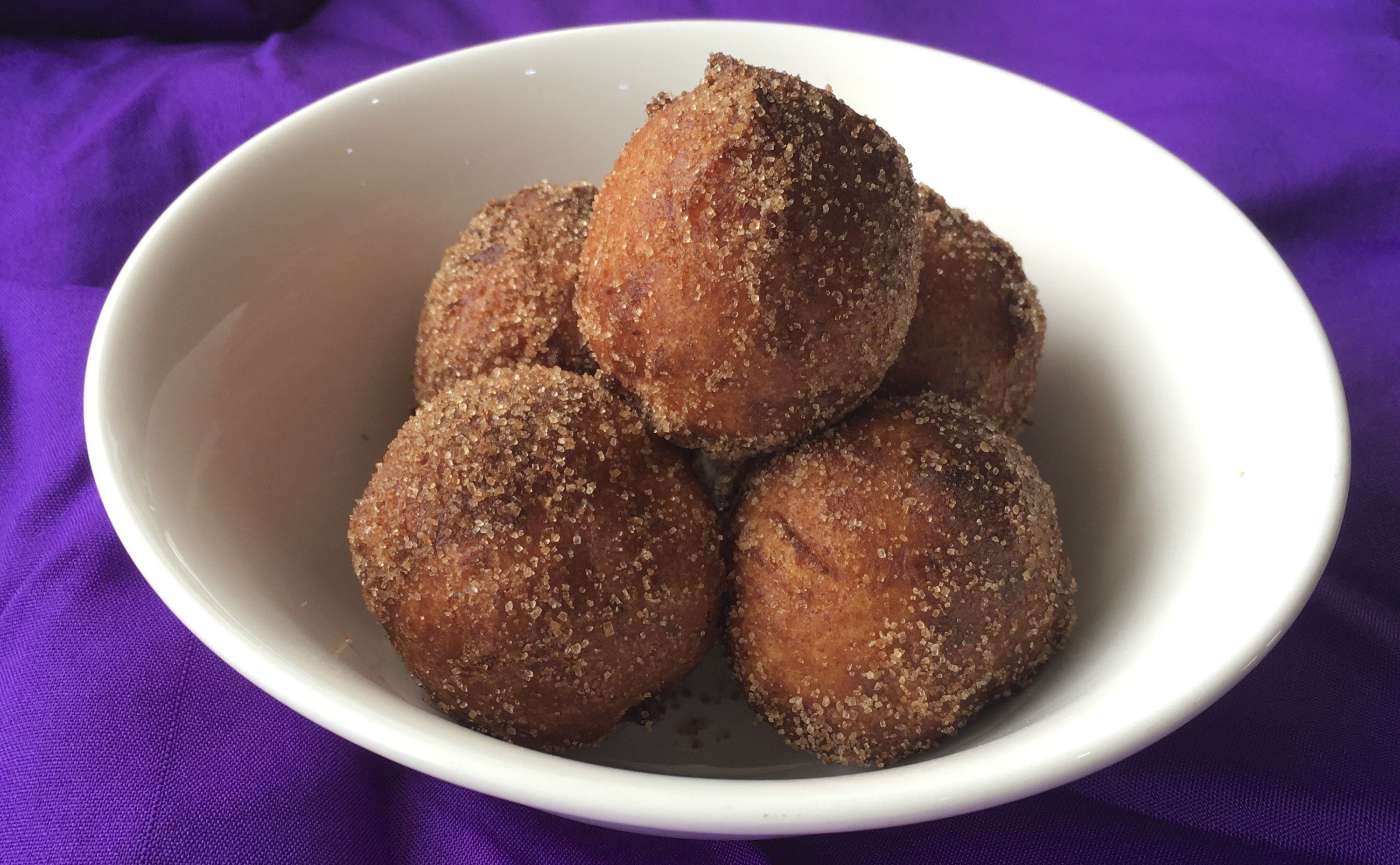 Ricotta donuts, made with the farm's buffalo milk.