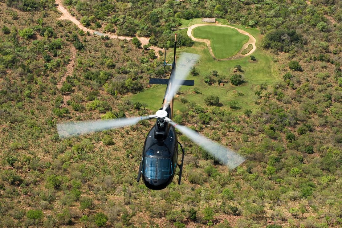 The Extreme 19th", the world's longest par-three golf hole -- with a tee on the edge of a mountain -- at the Legend Golf and Safari Resort in the Limpopo province of South Africa