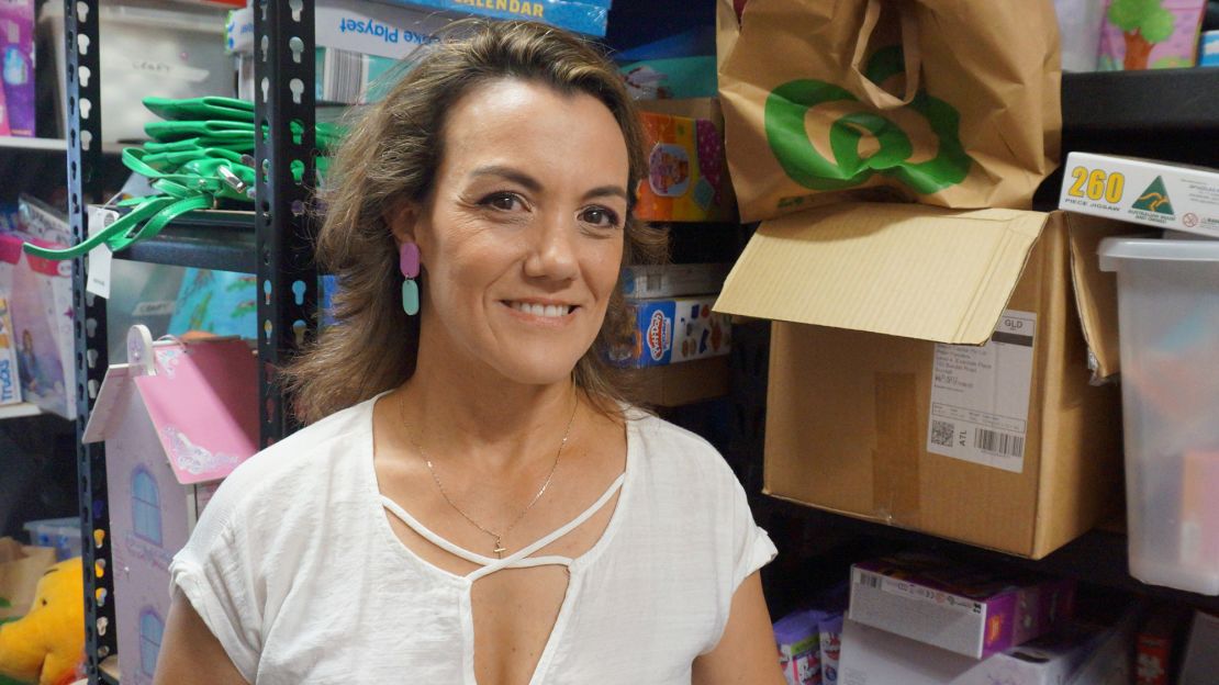 Manuela Whitford, founder and CEO of Friends with Dignity at the charity's warehouse in Brisbane, November 2, 2023.