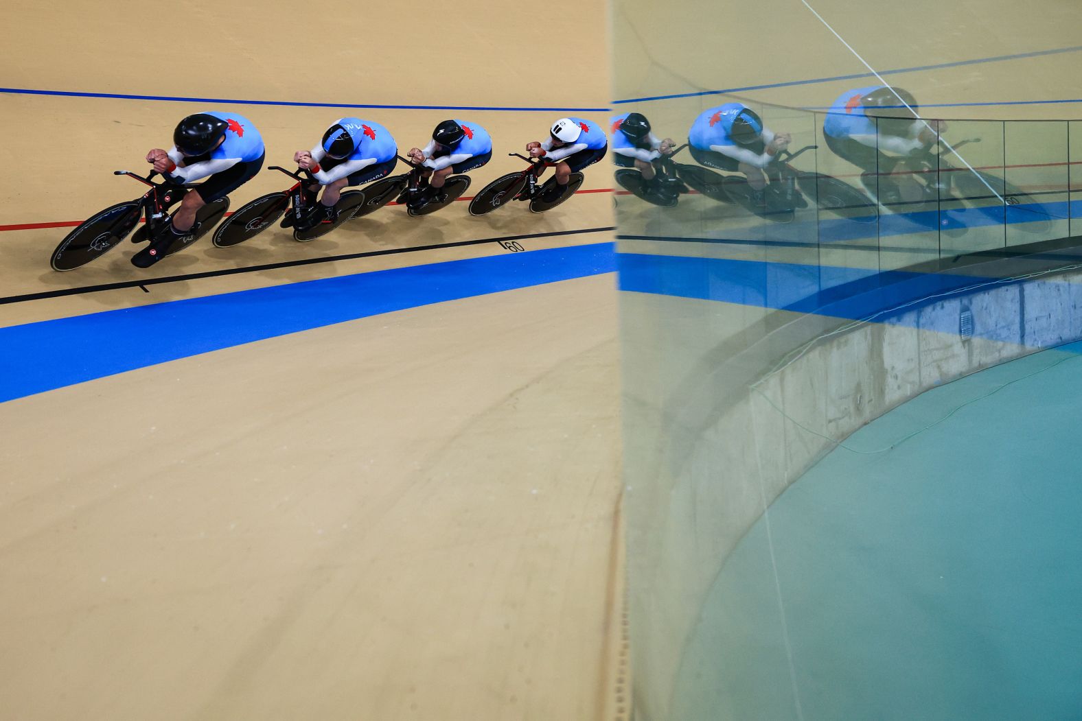 Cyclists compete at the Pan American Games in Santiago, Chile, on Thursday, October 26.