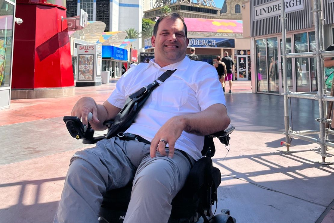Rodney Hodgins said he wants to use the incident to raise awareness of what people with disabilities have to cope with while flying.