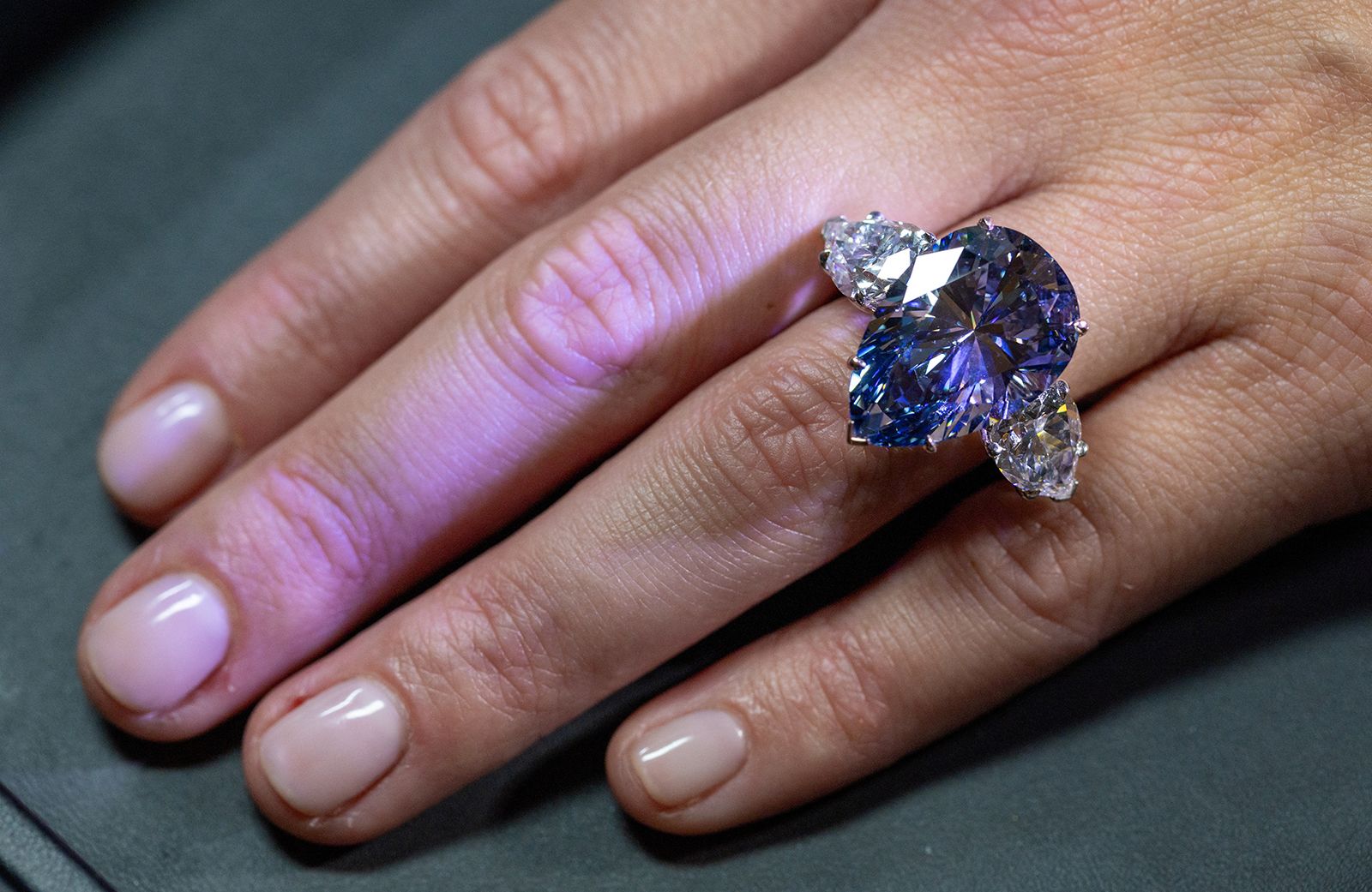 Bleu Royal' diamond fetches almost $44 million at Christie's auction in  Geneva