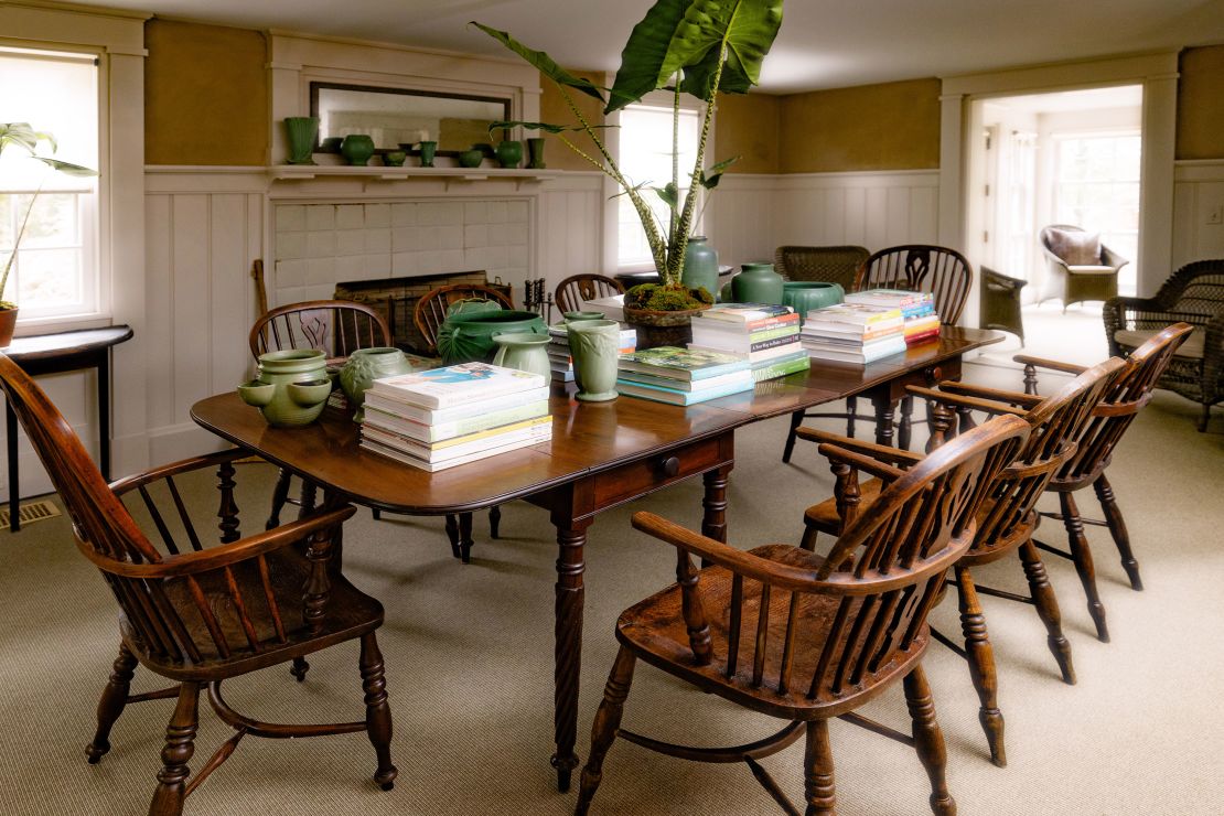 The dining room at Martha Stewart's Tenant House.