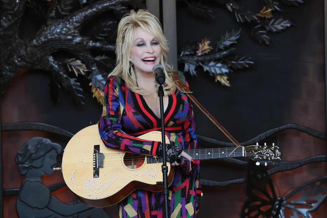 Dolly Parton  at Dollywood's HeartSong Lodge & Resort media event held on November 2, 2023, at the HeartSong Lodge & Resort in Pigeon Forge, TN.    © Curtis Hilbun / Dollywood