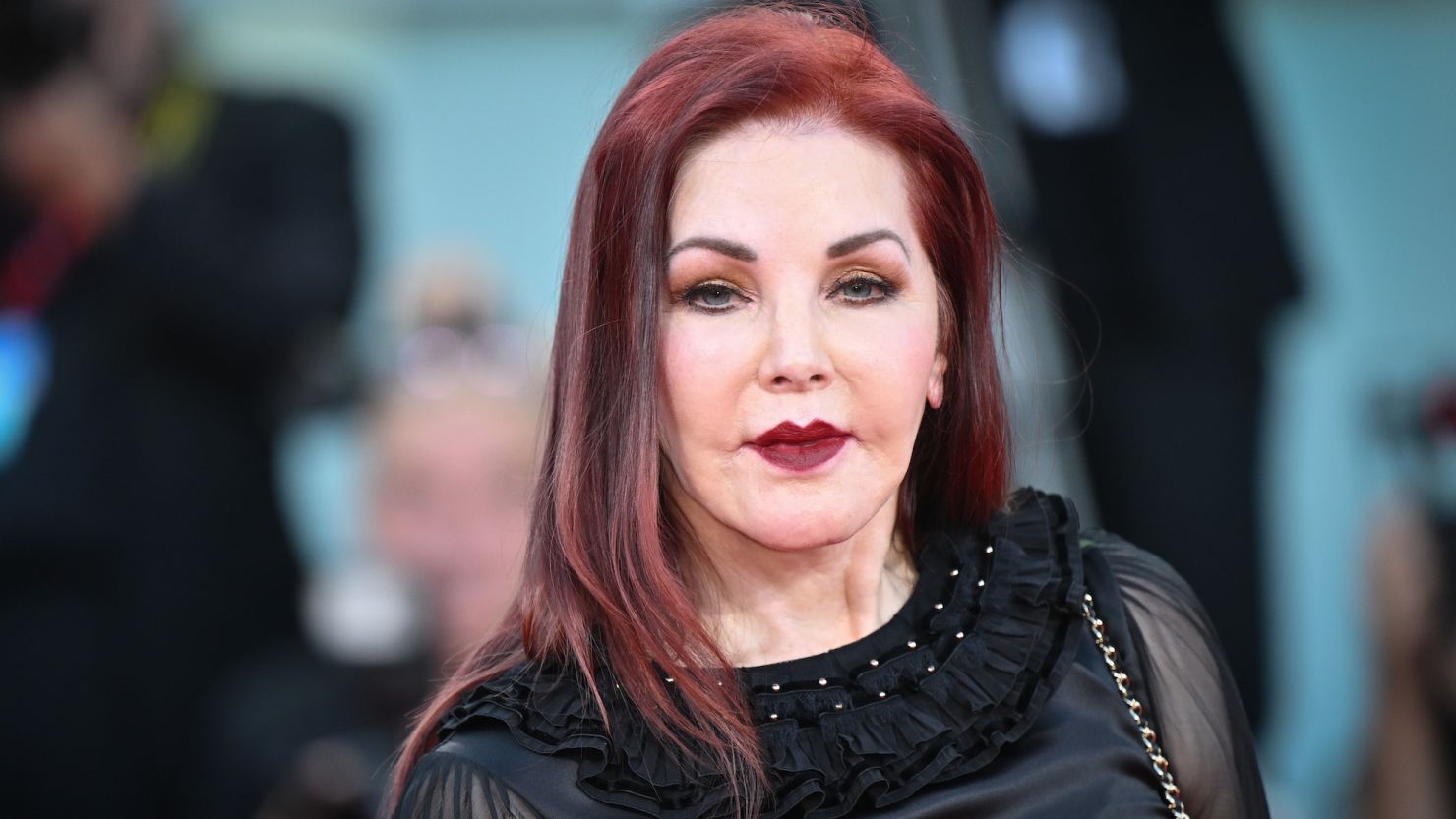 VENICE, ITALY - SEPTEMBER 04: Priscilla Presley attends a red carpet for the movie "Priscilla" at the 80th Venice International Film Festival on September 04, 2023 in Venice, Italy. (Photo by Stephane Cardinale - Corbis/Corbis via Getty Images)