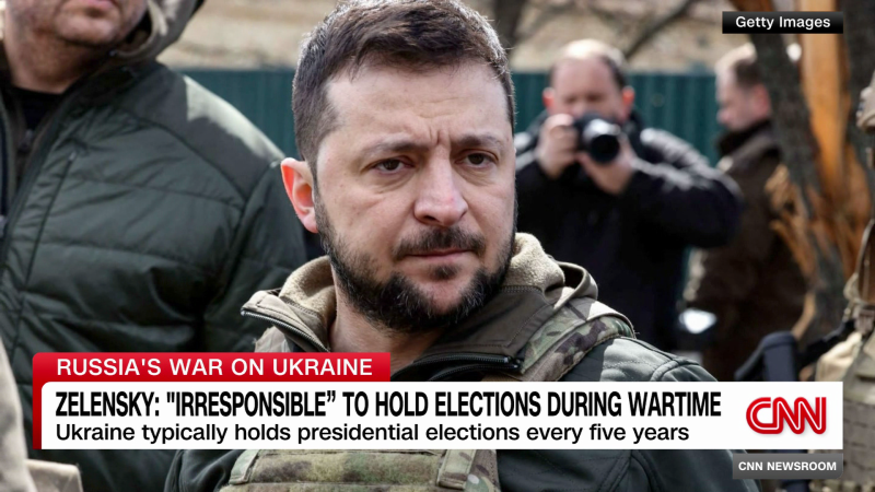 Zelensky Says It Is ‘irresponsible’ To Hold Elections During Wartime | CNN