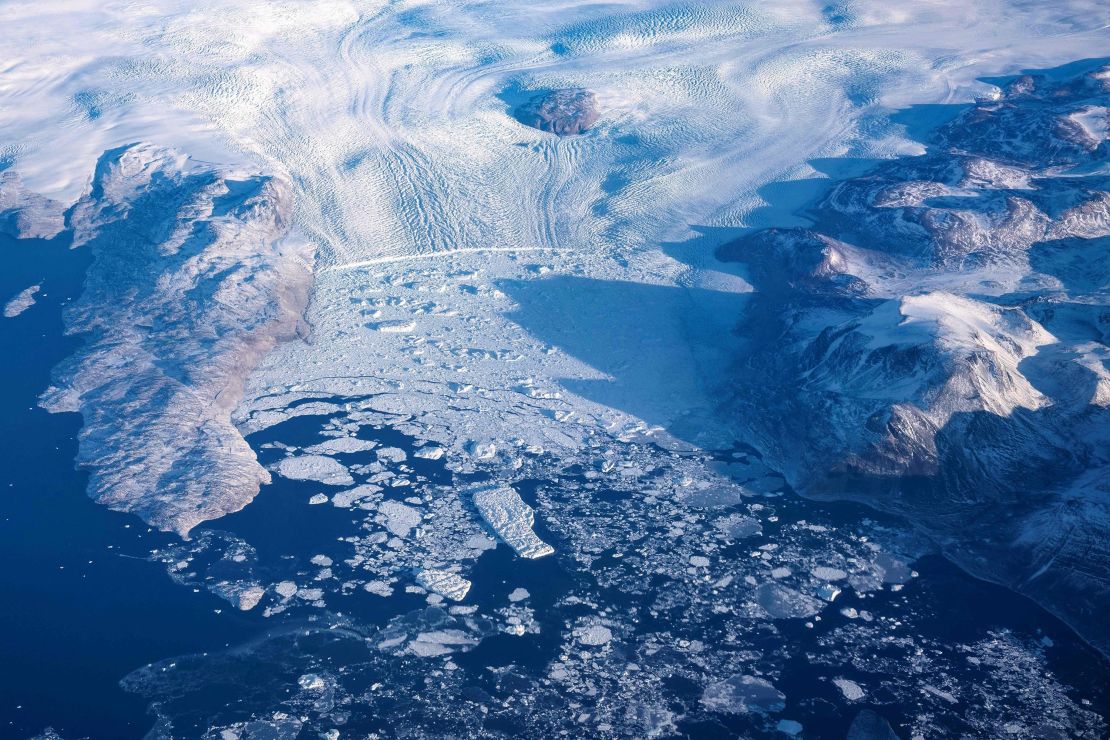 A glacier in Northern Greenland, October 4, 2023. 