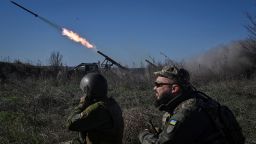 Ukrainian servicemen fire a Partyzan small multiple rocket launch system toward Russian troops near a front line, amid Russia's attack on Ukraine, in Zaporizhzhia region, Ukraine November 7, 2023. REUTERS/Stringer     TPX IMAGES OF THE DAY