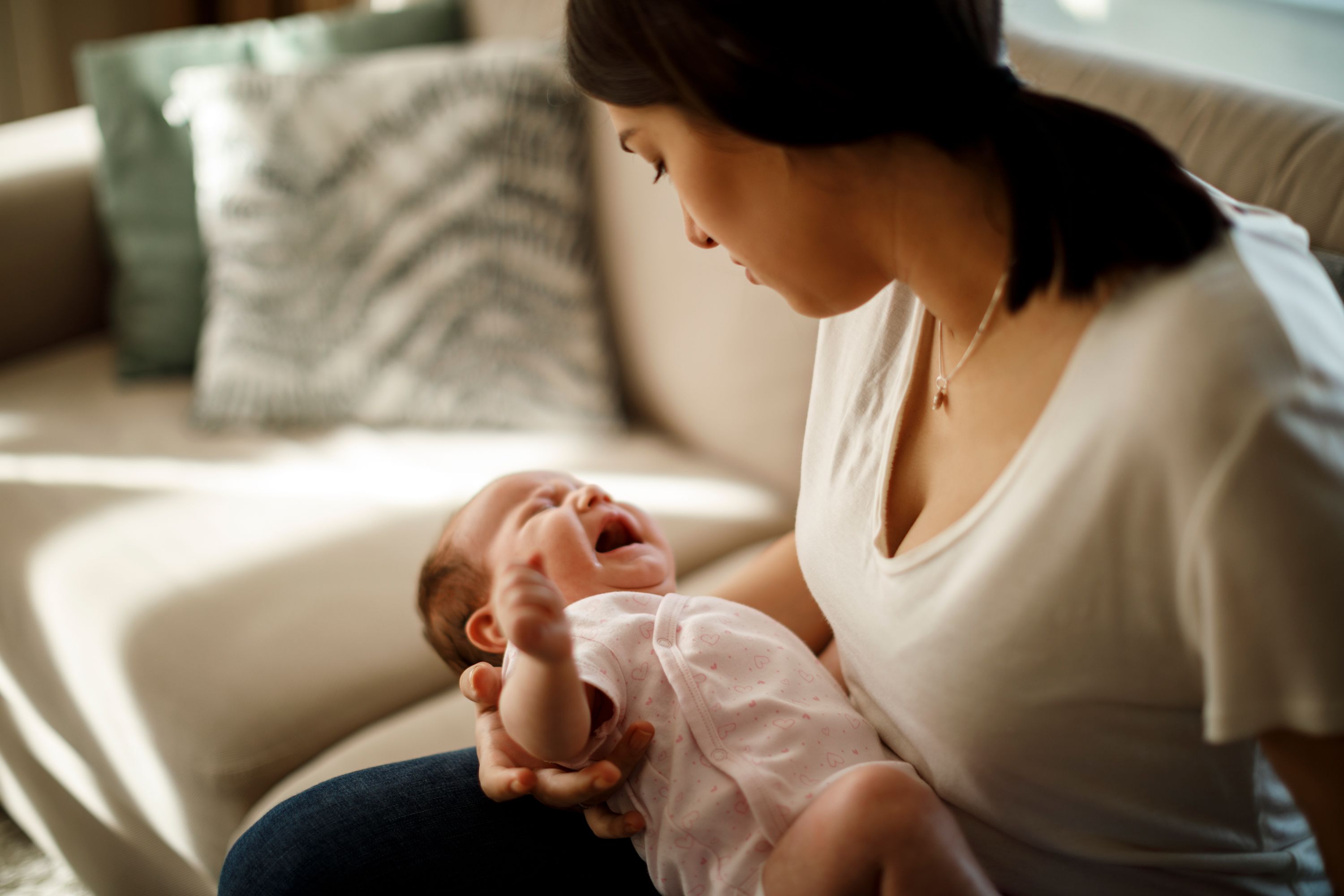 Set mom and child practising postnatal yoga Vector Image