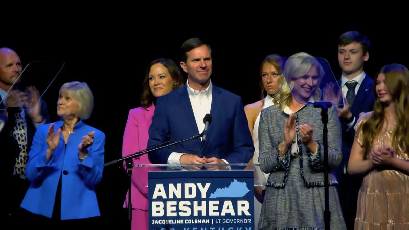 Hear Democratic Incumbent Gov. Andy Beshear Speak After Reelection ...