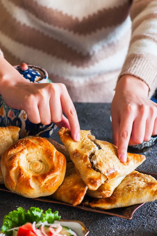 <strong>Samsa:</strong> A popular Samarkand treat, samsa are similar to samosas and come with various meat fillings.