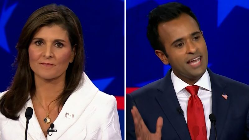 ‘Scum!’ Haley fires back at Ramaswamy after he invokes her daughter in debate | CNN Politics