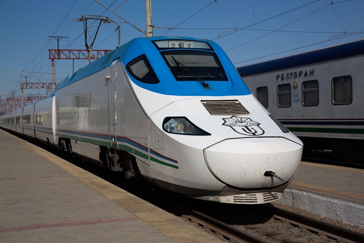 <strong>Afrosiyob Express: </strong>This high-speed train takes travelers to Samarkand from the capital, Tashkent, in around two hours.