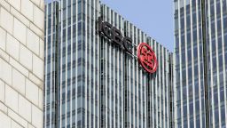 Signage for Industrial and Commercial Bank of China (ICBC) atop an office building in Shanghai, China, on Wednesday, March 23, 2022. ICBC is scheduled to release earnings results on March 30. Photographer: Qilai Shen/Bloomberg via Getty Images