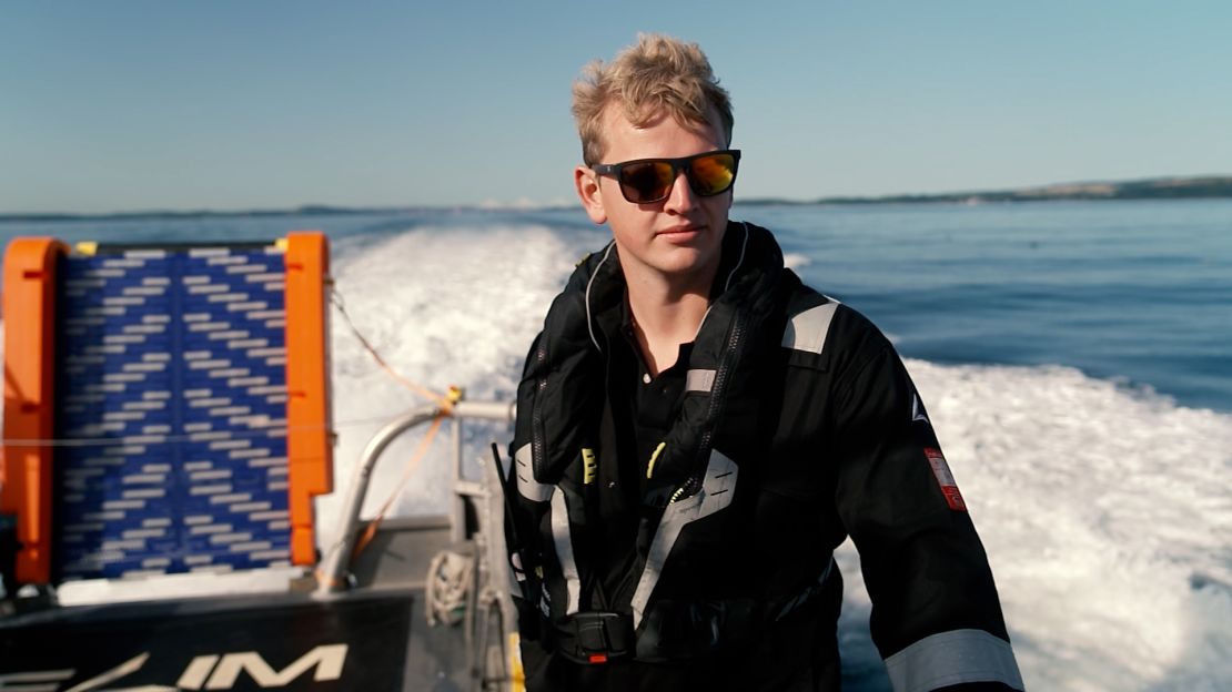 Sam Mayall, pictured, founded Zelim in 2017 to improve safety at sea.