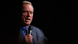 MIAMI, FLORIDA - OCTOBER 12: Independent presidential candidate Robert F. Kennedy Jr. speaks during a campaign event "Declare Your Independence Celebration" at Adrienne Arsht Center for the Performing Arts of Miami-Dade County on October 12, 2023 in Miami, Florida. Miami is the first stop of three that Robert F. Kennedy Jr. will do in Florida with his Declare Your Independence Celebration event, announcing that he dropped his Democratic bid for president and will run as an independent candidate. (Photo by Eva Marie Uzcategui/Getty Images)