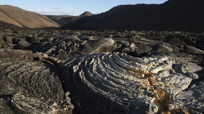 A lava field formed after the 2021 eruption of the Fagradalsfjall volcano. The site is located a few kilometers from Grindavik. Iceland is preparing for another volcanic eruption on the Reykjanes peninsula. After more than 1400 earthquakes during the last 48 hours in the Grindavik area, experts warn of a very likely volcanic eruption in the coming days. In 2021, 2022 and 2023, successive volcanic eruptions have occurred near the Grindavik area, populated with some 3200 people. For the time being, the well-known Blue Lagoon thermal spa has closed its doors due to the great risk that a volcanic fissure could open up in the same area. (Photo by Raul Moreno / SOPA Images/Sipa USA)(Sipa via AP Images)