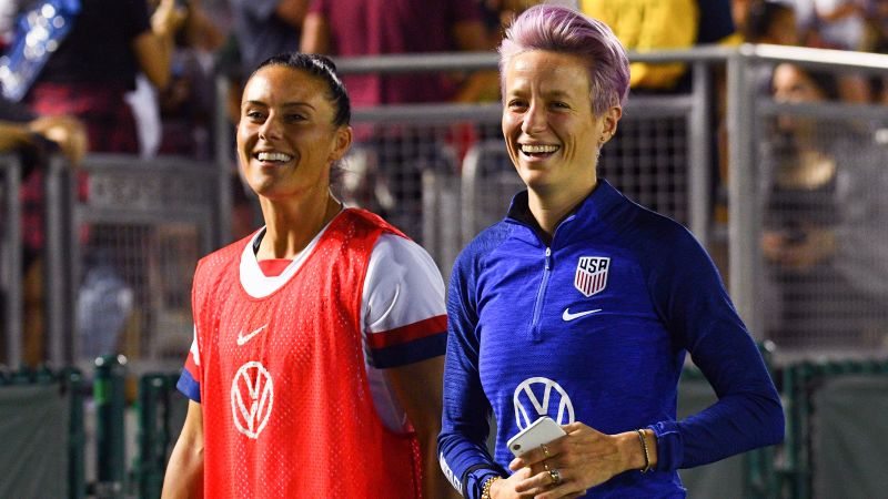 A lenda do futebol americano Megan Rapinoe foi nocauteada devido a uma lesão em sua última partida durante as finais da NFL