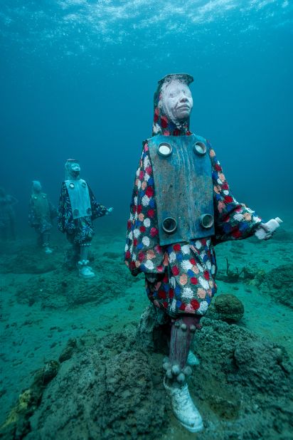 <strong>Sculptural procession: </strong>Made with high-grade stainless steel and pH-neutral marine cement, the sculptures have been designed to act as artificial coral reefs.