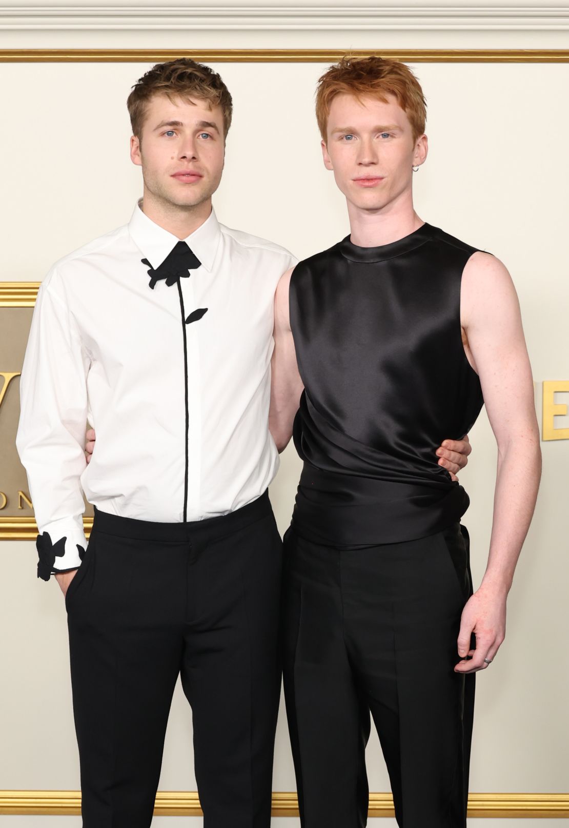 (From left) Ed McVey and Luther Ford at the Los Angeles premiere of Netflix's