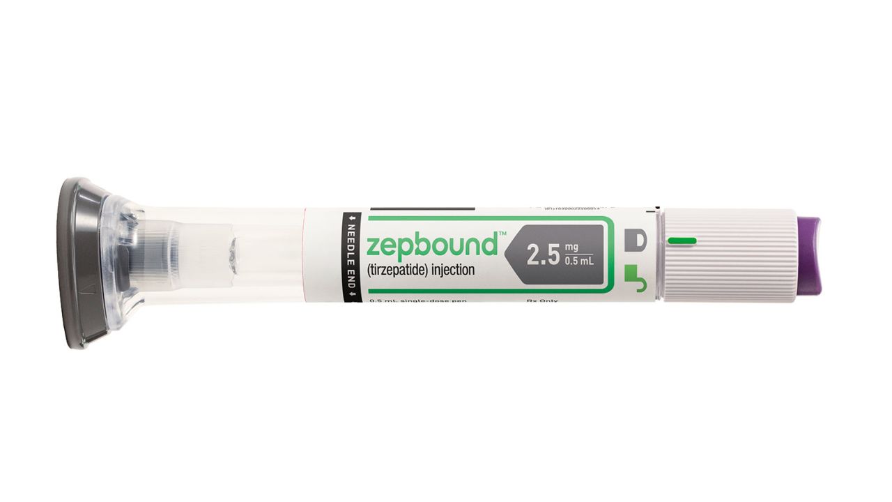 This image provided by Eli Lilly on Wednesday, Nov. 8, 2023 shows packaging for their new drug Zepbound. The new version of the popular diabetes treatment Mounjaro can be sold as a weight-loss drug, the U.S. Food and Drug Administration announced Wednesday. (Eli Lilly via AP)