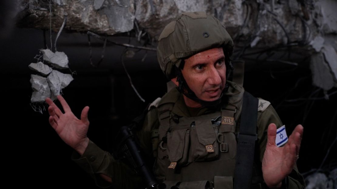 IDF spokesperson Rear Admiral Daniel Hagari inside Gaza 