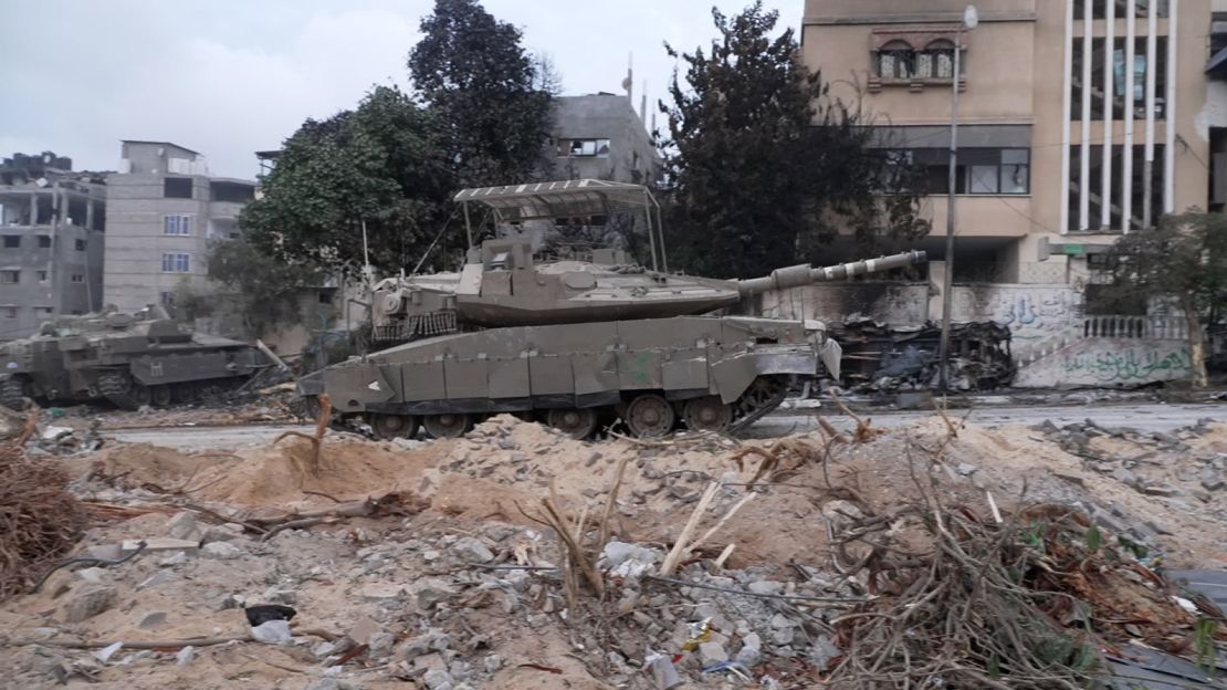 A CNN team embedded with the Israel Defense Forces (IDF) on Monday.