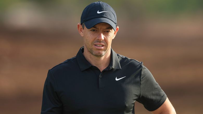 DUBAI, UNITED ARAB EMIRATES - NOVEMBER 14: Rory McIlroy of Northern Ireland waits to play a shot during the pro-am as a preview for the DP World Tour Championship on the Earth Course at Jumeirah Golf Estates on November 14, 2023 in Dubai, United Arab Emirates. (Photo by David Cannon/Getty Images)