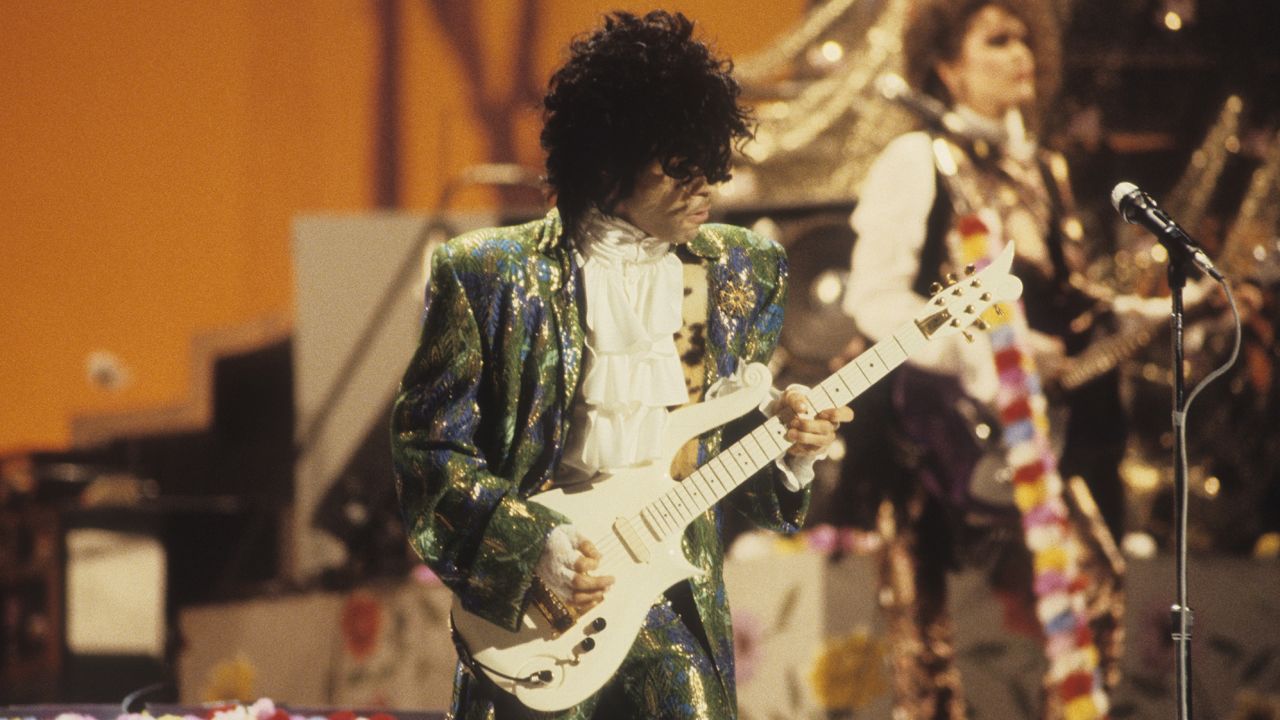 Los Angeles, CA - 1985: Prince performing on the ABC tv special 'American Music Awards'. (Photo by American Broadcasting Companies via Getty Images)